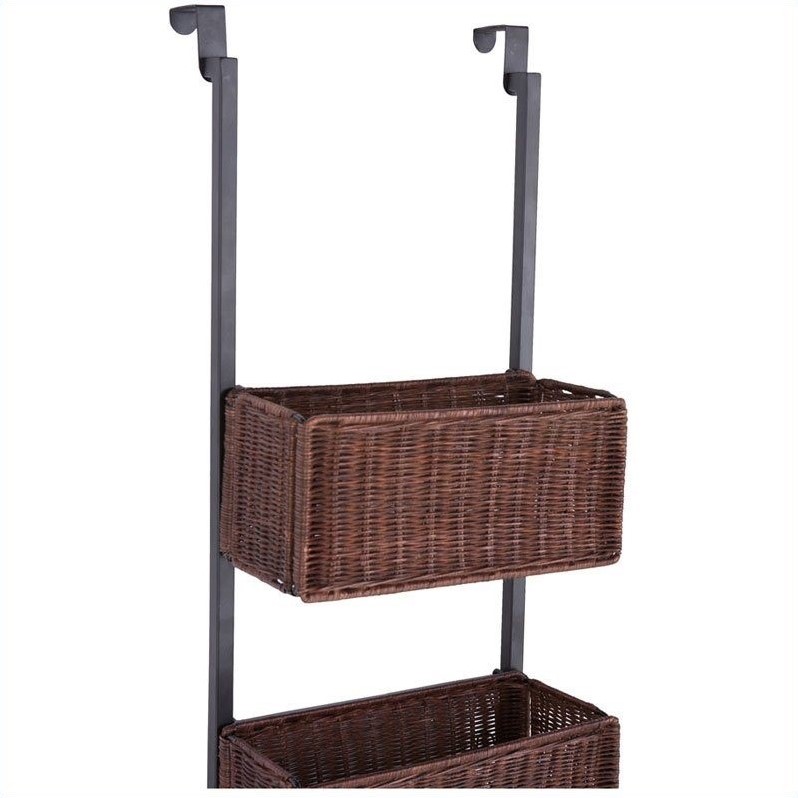 Southern Enterprises Hazel Over The Door Basket Storage In