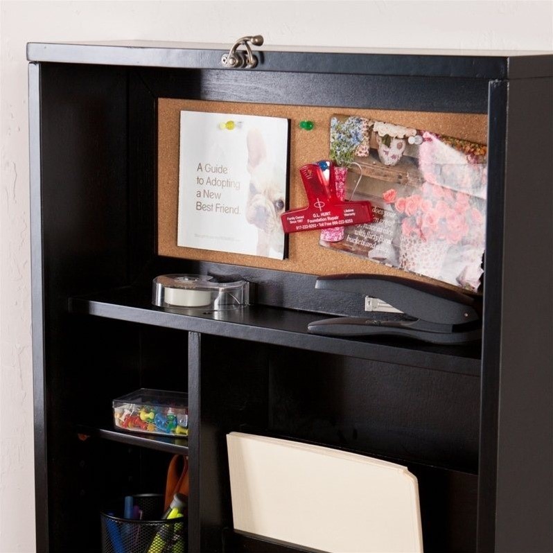Southern Enterprises Leo Fold Out Convertible Desk In Black Ho9291r Southern Enterprises Leo Fold Out Convertible Desk In Black