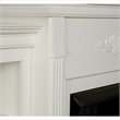 SEI Furniture Fredricksburg Wood Electric Fireplace with Bookcases in Ivory
