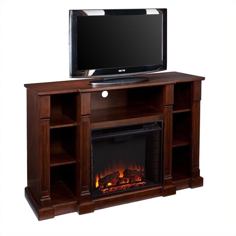 Southern Enterprises Kendall Electric Media Fireplace in Espresso FE9386