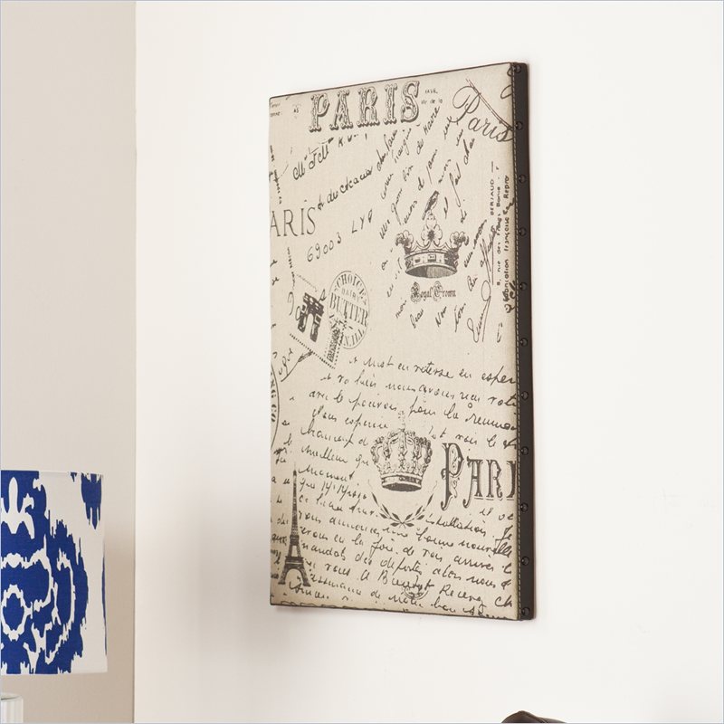 Vintage Burlap Message Board with Black Frame HZ0736