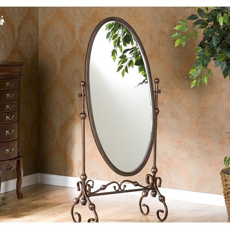 Southern Enterprises Blythe Cheval Mirror In Antique Bronze Bt4884r