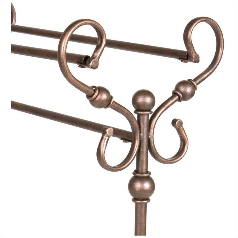 SEI Furniture Carlisle Blanket Rack in Antique Bronze Cymax Business