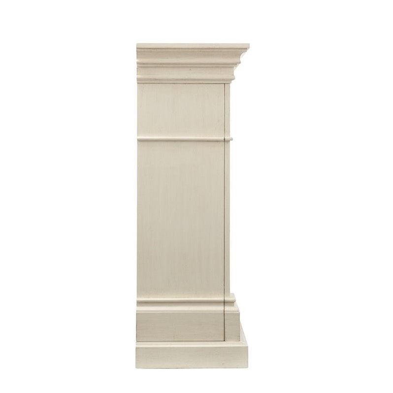 SEI Furniture Salerno Electric Fireplace in Ivory