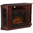SEI Furniture Ponoma Convertible Electric Fireplace Cherry