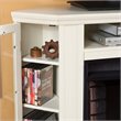 SEI Furniture Ponoma Convertible Media Electric Fireplace Ivory