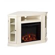 SEI Furniture Ponoma Convertible Media Electric Fireplace Ivory