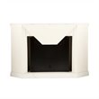 SEI Furniture Ponoma Convertible Media Electric Fireplace Ivory