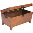 SEI Furniture Dorset 3 Piece Wood Trunk Table Collection in Oak