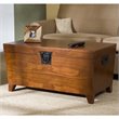 SEI Furniture Dorset 3 Piece Wood Trunk Table Collection in Oak