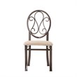 SEI Furniture Lucianna Dining Chair in Dark Brown (Set of 4)