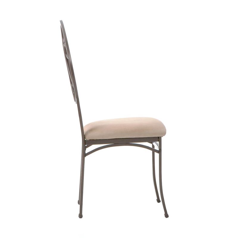 SEI Furniture Lucianna Dining Chair in Dark Brown (Set of 4)
