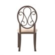 SEI Furniture Lucianna Dining Chair in Dark Brown (Set of 4)