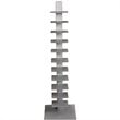 SEI Furniture Heights 11 Shelf Book Tower in Painted Silver
