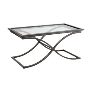 vogue glass top coffee table