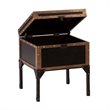 SEI Furniture Drifton Travel Trunk End Table in Black