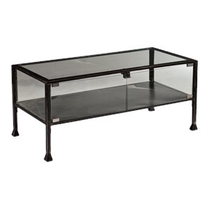 Southern Enterprises Terrarium Glass Display Coffee Table in Black