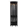 SEI Furniture Essex Corner Curio in Black