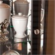 SEI Furniture Essex Corner Curio in Black