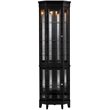 SEI Furniture Essex Corner Curio in Black