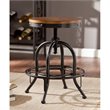 SEI Furniture 24.25&quot Adjustable Swivel Counter Stool in Pine