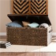 SEI Furniture Water Hyacinth Trunk Coffee Table in Blackwash