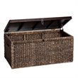 SEI Furniture Water Hyacinth Trunk Coffee Table in Blackwash