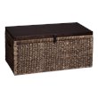 SEI Furniture Water Hyacinth Trunk Coffee Table in Blackwash
