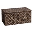 SEI Furniture Water Hyacinth Trunk Coffee Table in Blackwash