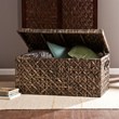 SEI Furniture Water Hyacinth Trunk Coffee Table in Blackwash