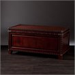 SEI Furniture Amherst Trunk Coffee Table in Dark Cherry