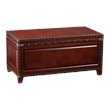SEI Furniture Amherst Trunk Coffee Table in Dark Cherry