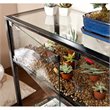 SEI Furniture Terrarium Display Console in Black and Silver