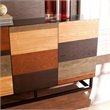 SEI Furniture Harvey Console Table in Wood and Black