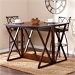 SEI Furniture Derby Flip-Top Counter Dining Table in Espresso
