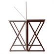SEI Furniture Derby Flip-Top Counter Dining Table in Espresso