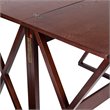 SEI Furniture Derby Flip-Top Counter Dining Table in Espresso