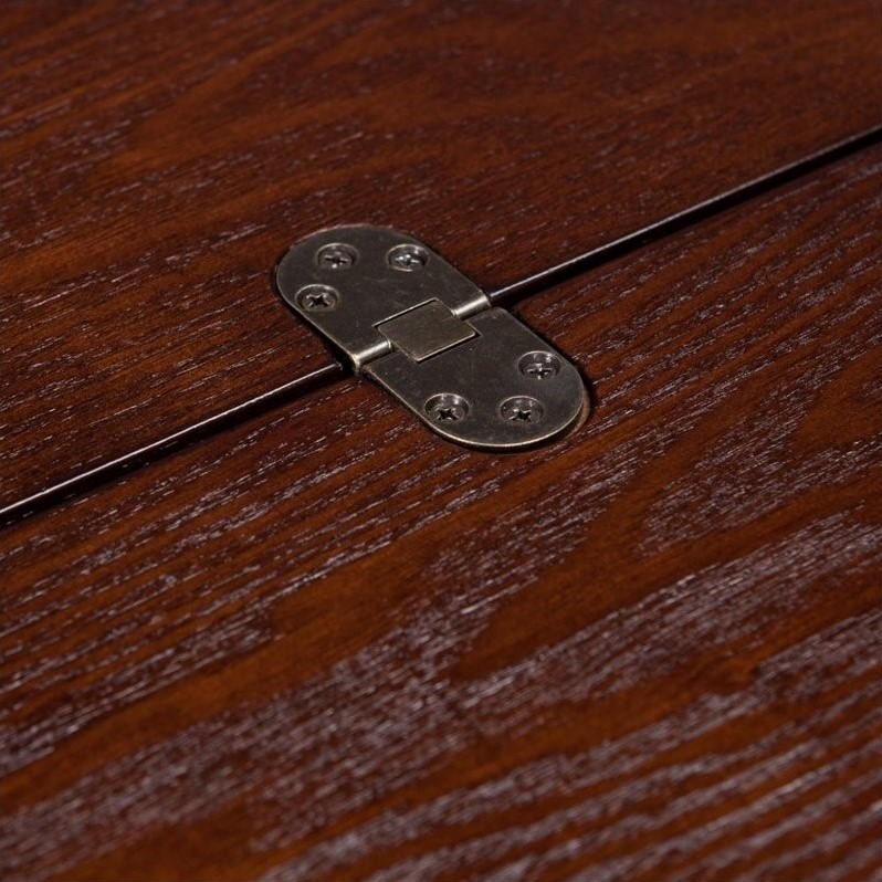 SEI Furniture Derby Flip-Top Counter Dining Table in Espresso