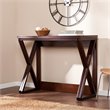 SEI Furniture Derby Flip-Top Counter Dining Table in Espresso
