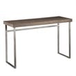SEI Furniture Nolan Console Table in Weathered Burnt Oak