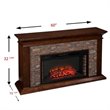 SEI Furniture Canyon Heights Electric Fireplace in Maple