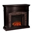 SEI Furniture Grantham Electric Media Fireplace in Ebony