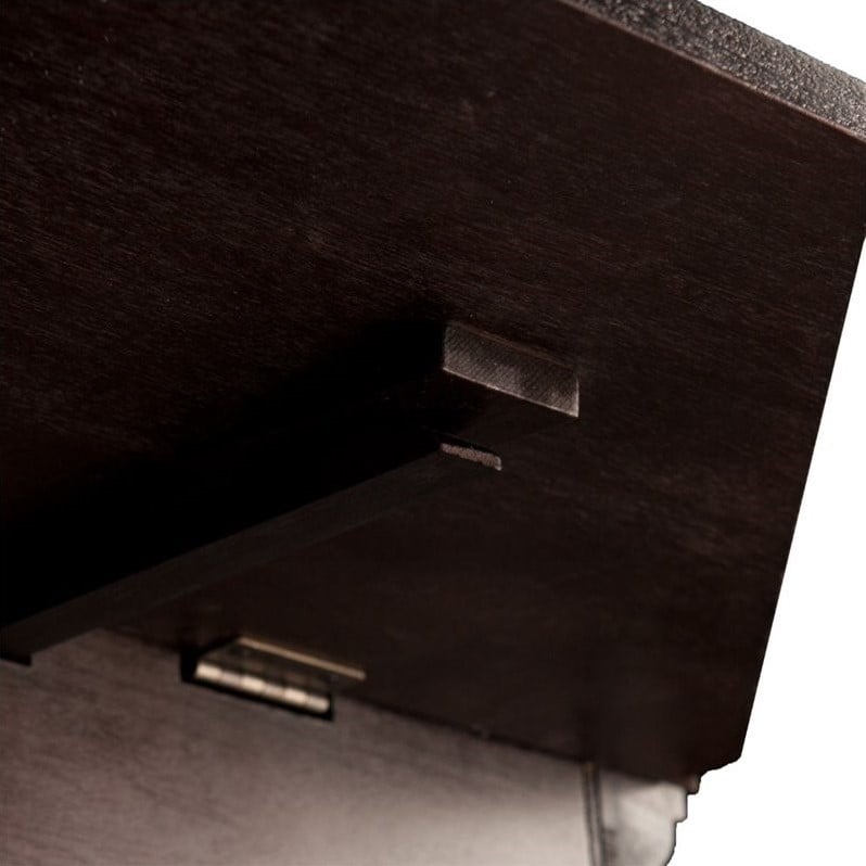 SEI Furniture Grantham Electric Media Fireplace in Ebony