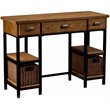 SEI Furniture Mirada Writing Desk in Weathered Gray and Matte Black