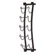 SEI Furniture Ancona Wall Mount Wine Rack in Wrought Iron
