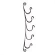 SEI Furniture Ancona Wall Mount Wine Rack in Wrought Iron