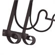 SEI Furniture Ancona Wall Mount Wine Rack in Wrought Iron