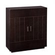 SEI Furniture Marc Home Bar Cabinet in Ebony and Red