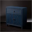 SEI Furniture Florian Double-Door Accent Chest in Soft Navy