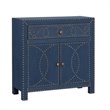 SEI Furniture Florian Double-Door Accent Chest in Soft Navy